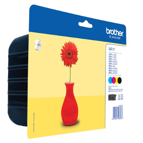 BROTHER MULTIPACK LC-121VALBP 4 CARTUCCIA INK-JET